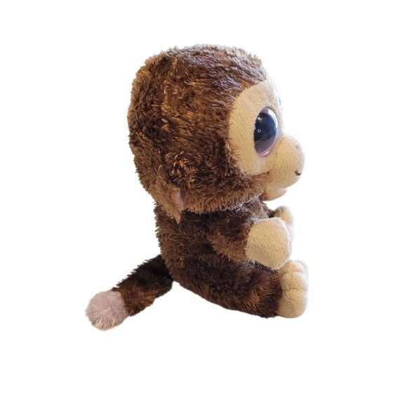 TY BEANIE BOOS 2012 Coconut the Monkey Purple Eyes Soft Plush Stuffed Animal 6" - Picture 4 of 7